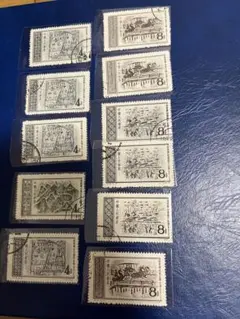 中国切手 使用済 10枚セット - メルカリ