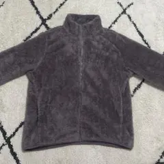 ユニクロ　ファーリーフリースフルジップジャケット　36 BROWN XLサイズ