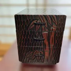 ヴィンテージ漆塗小物入れ 引き出し 会津塗 昭和レトロ - メルカリ