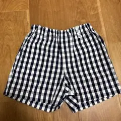 無印良品　ギンガムチェック　130cm キュロット　ショートパンツ