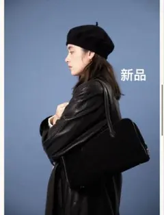 新品　完売　黒 スエード ショルダーバッグ　ボストンバッグ　トゥティエ　韓国