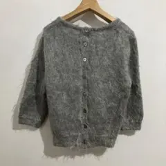spickandspanスピックアンドスパン グレー モヘアニット　カーディガン