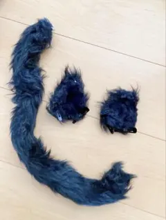黒　猫耳　尻尾　コスプレ