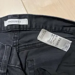 MOUSSY ブラックブーツカットデニム 26