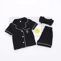 GIRLパジャマ☆３点セット　黒１２０