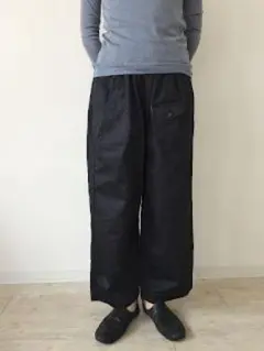 ゴーシュ カツラギ ワイド パンツ ネイビー