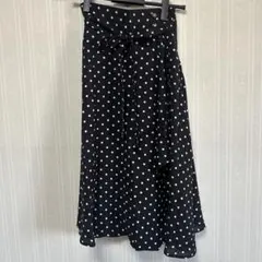 【MAJESTIC LEGON】　ドット柄　フレアスカート　水玉模様　M