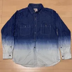 DUFFER ダファー シャツ グラデーション インディゴ Lのサムネイル