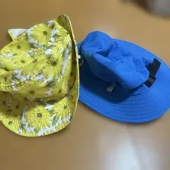 Patagonia 帽子セット 青色と黄色