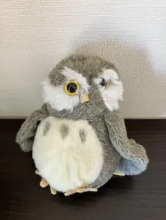 昭和レトロ オオイケ OIKE フクロウ ぬいぐるみ マスコット 白