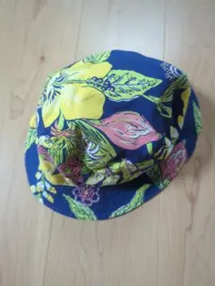 花柄　バケットハット ポロ ラルフローレン リバーシブル