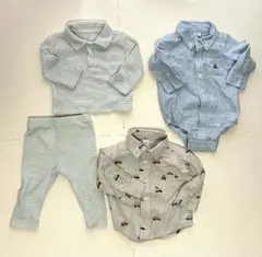 GAP 6-12ヶ月 70〜80 4着まとめ売り