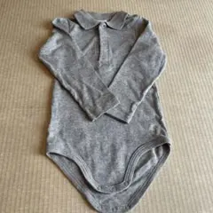 PETIT BATEAU ロンパースボディスーツグレー 24M