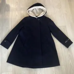 Lindsay ネイビー コート フード付き　小学生　中学生　女子