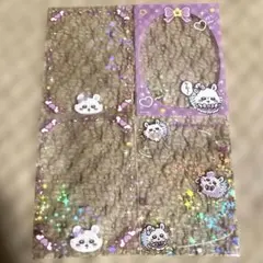 ちいかわ スリーブ トレカ モモンガ ミニフォトが入るサイズのクリアスリーブ