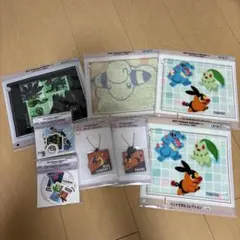 ポケモン　一番くじ　ハンドタオル　ラバーチャーム　ステッカーセット