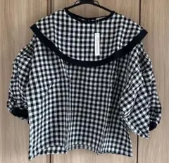 ito fukuoka big collar piping tops イト