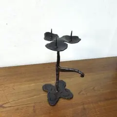 鉄 アイアン 燭台 キャンドルスタンド 作家もの