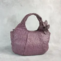 IBIZA イビサ　バッグ　ハンドバッグ　オーストリッチレザー