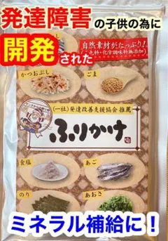発達障害の子供のために開発されたミネラル豊富なふりかけ100g入りのサムネイル