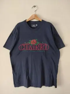 229 90s USA古着 ローズ 薔薇 ロゴ シングルステッチ Tシャツ
