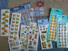 ディズニードラえもん他ぷっくりシールセット平成レトロ