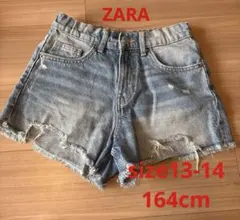 【size13-14 164cm】 ZARA ザラ　デニム　 ショートパンツ