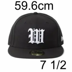 7 1/2 wackomaria newera 59fifty 黒白59.6cm