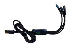 編組USBケーブル 3in1