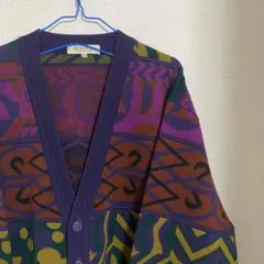 T*様 BON TON マルチカラーカーディガン　個性派ニット