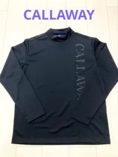 (美品)キャロウェイCALLAWAY長袖モックネックシャツ サイズL