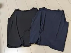 ⏩【UNIQLO／ユニクロ】クレープジャージーT（ノースリーブ）L　２枚セット