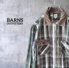 BARNS OUTFITTERS ネルシャツ ジップ アップ ジャケットのサムネイル