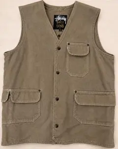 1990s USA製 "Old Stussy" Burly Gearワークベストのサムネイル