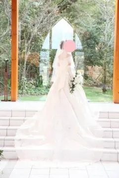 【美品】ヴュ・パリ　ウェディングドレス　NCP/81901 オフホワイト　7A3 Vieux Paris”オリジナルコレクション＃4~あなただけの美しさを