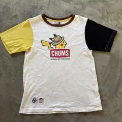 ポケモン　チャムス　CHUMS　新品未使用　tシャツ　ピカチュウ　M　半袖 CHUMS」とポケモンセンターがコラボしたグッズが登場