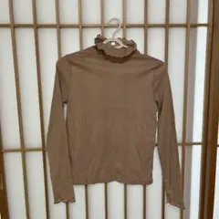 GRL ラメ入りタートルネックシアーシャツ