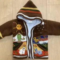 フード付きニット　海外製品　海外お土産