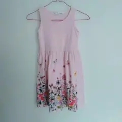 H＆M 花柄ノースリーブワンピ　120〜130cm