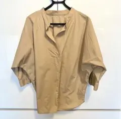 GU シャツ レディース 七分袖 ドルマンスリーブ