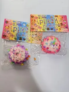 2点セットゆめかわ ドーナツスクイーズ（パープル＆ピンク）