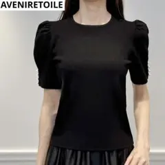 Aveniretoile ギャザー切替パフスリーブカットソー 新作入荷情報〈ギャザー切替パフスリーブブラウス〉 | m-i-d