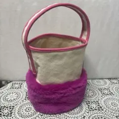 Samantha Thavasa もこもこファーのバケツバッグ