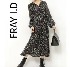 FRAY I.D　フレイアイディー　花柄　フラワーロングワンピース　ワンピース
