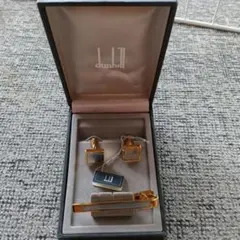 dunhill ネクタイピン カフス セット ゴールド - メルカリ