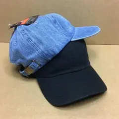 ニューハッタン☆キャップのセット！イケメンブラック黒とライトブルーデニム！