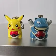 レア 希少 当時物 ポケモン ソフトキーホルダー カメックス ピカチュウ