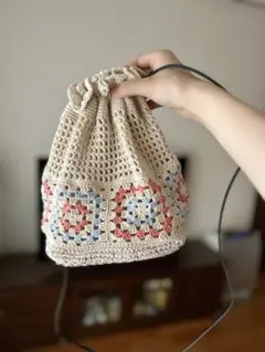 かぎ針編み グラニースクエア バッグ ハンドメイド