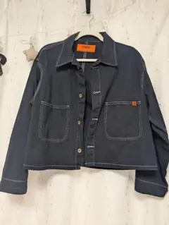 【美品】【UNIVERSAL OVERALL】 ダークブルー ジャケット