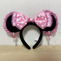 ディズニー ミニー カチューシャ イヤリング ピンク